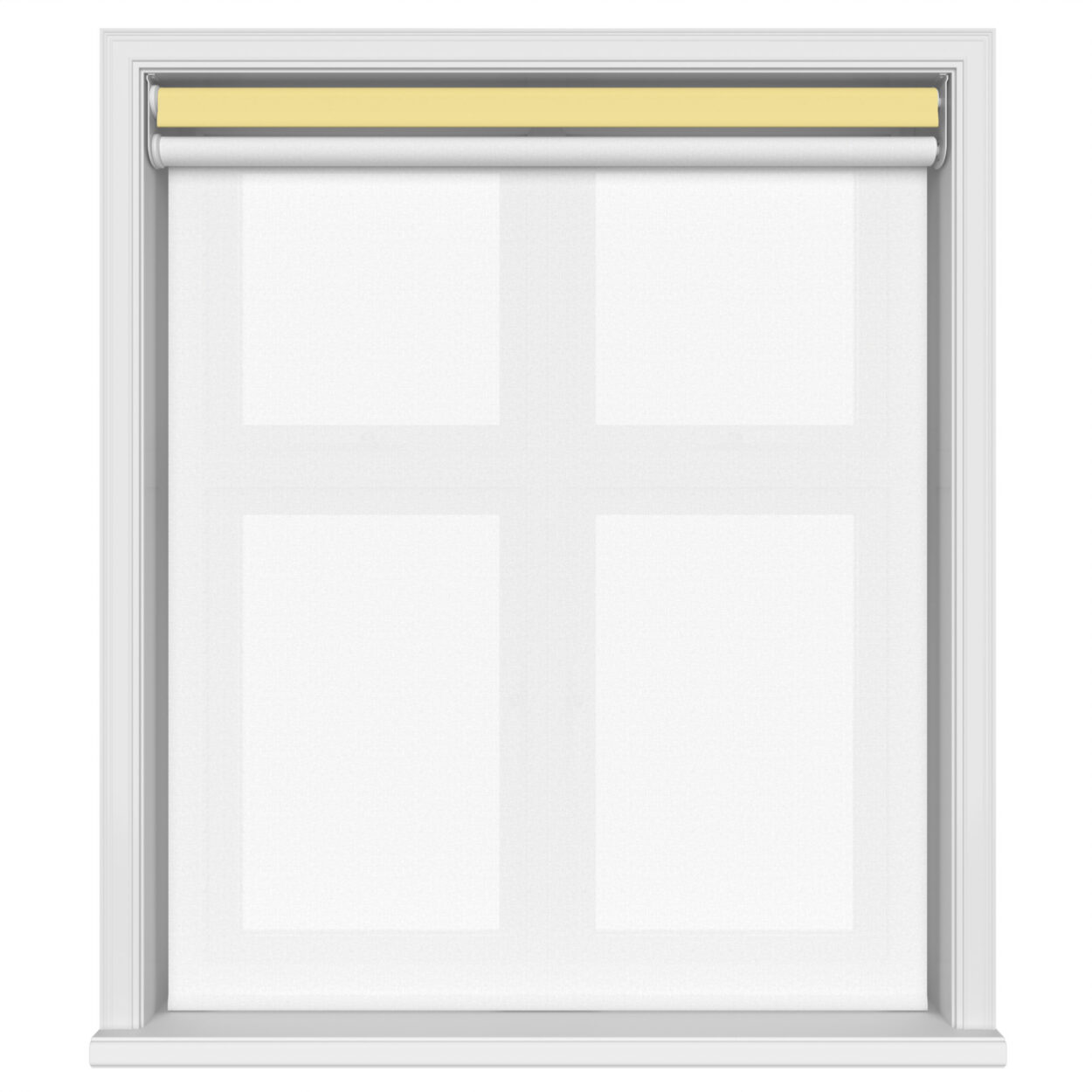 Dover Blackout Sunlit Yellow Motorised Double Roller Blind - Image 3