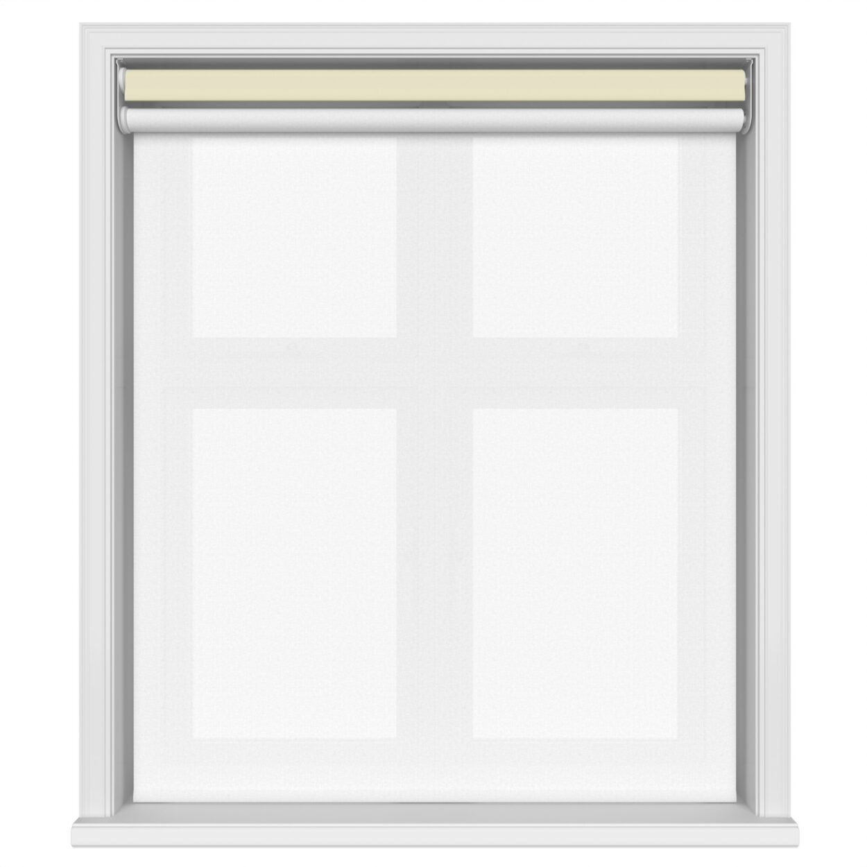 Dover Blackout Cotswold Stone Motorised Double Roller Blind - Image 3
