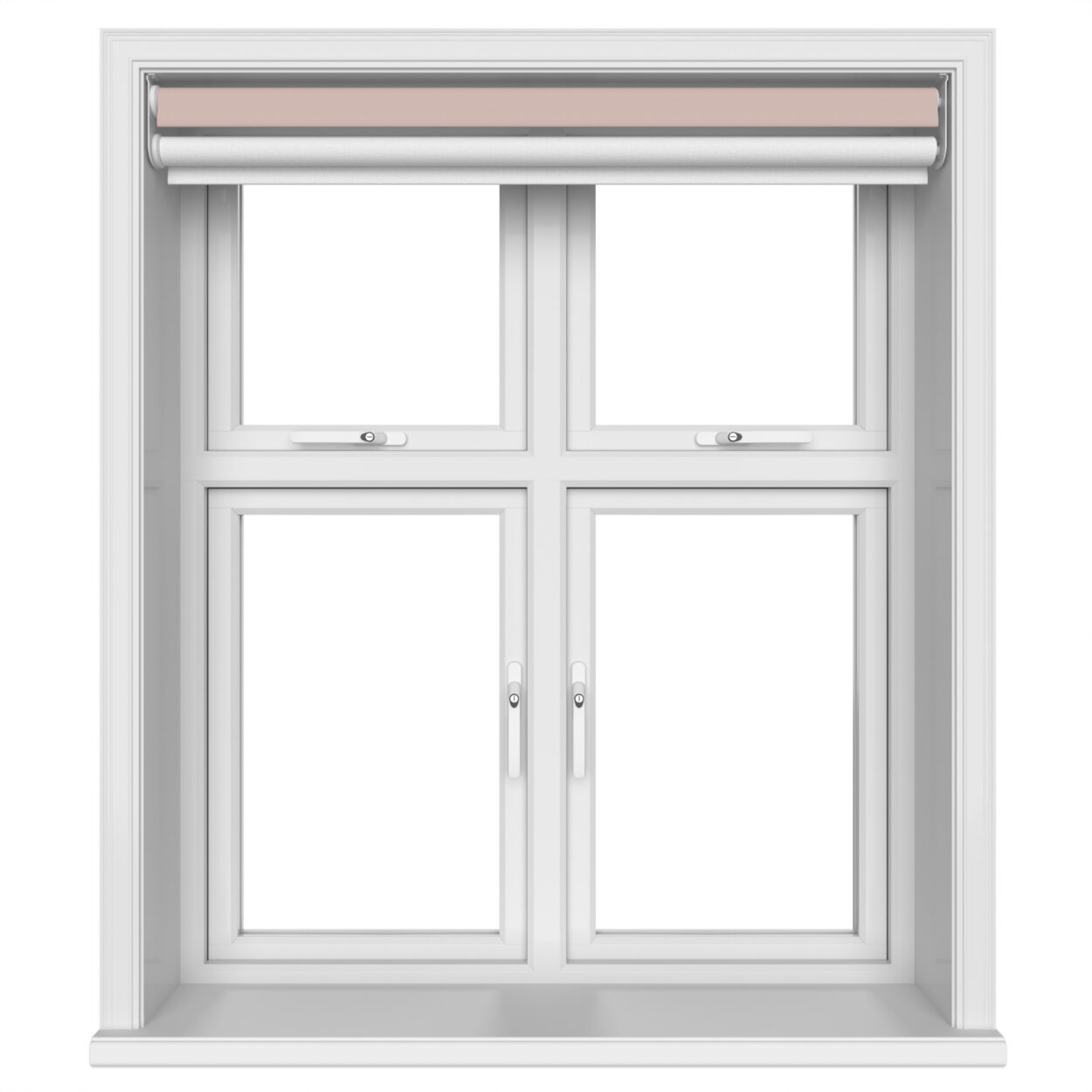 Dover Blackout Blush Pink Motorised Double Roller Blind - Image 5