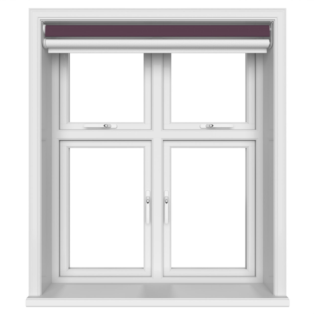 Dover Blackout Royal Plum Motorised Double Roller Blind - Image 5