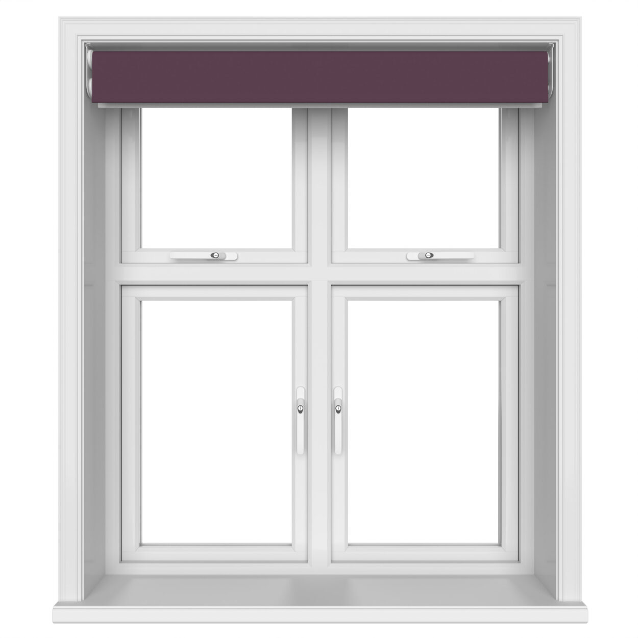 Dover Blackout Royal Plum Motorised Double Roller Blind - Image 6