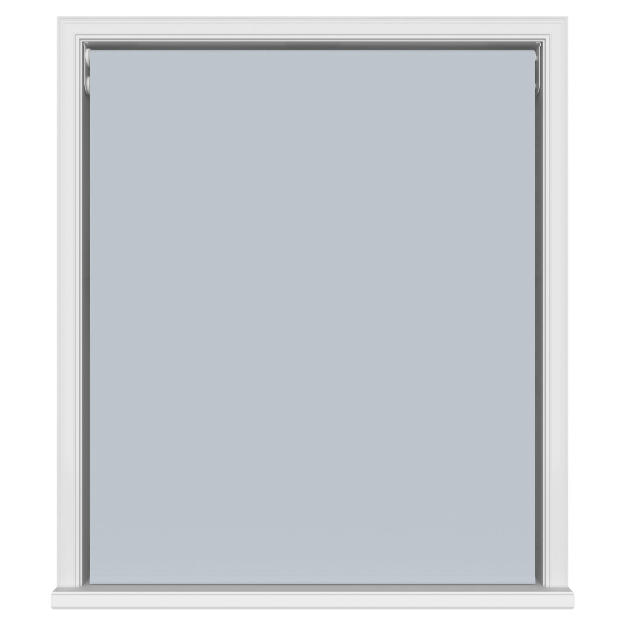 Dover Blackout Skyline Blue Motorised Double Roller Blind - Image 2