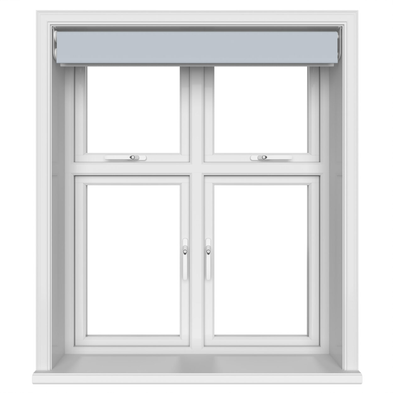 Dover Blackout Skyline Blue Motorised Double Roller Blind - Image 6