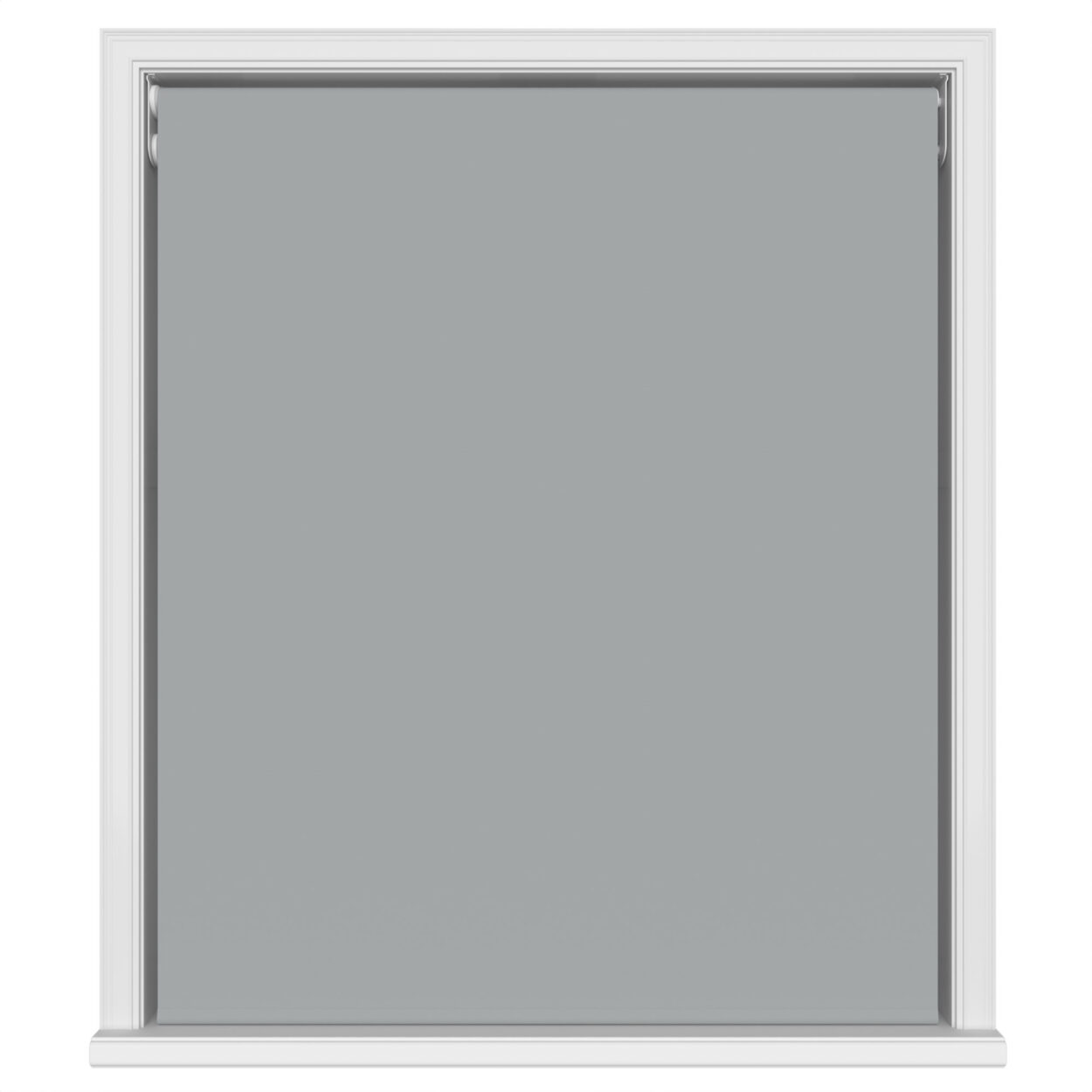 Dover Blackout Iron Grey Motorised Double Roller Blind - Image 2