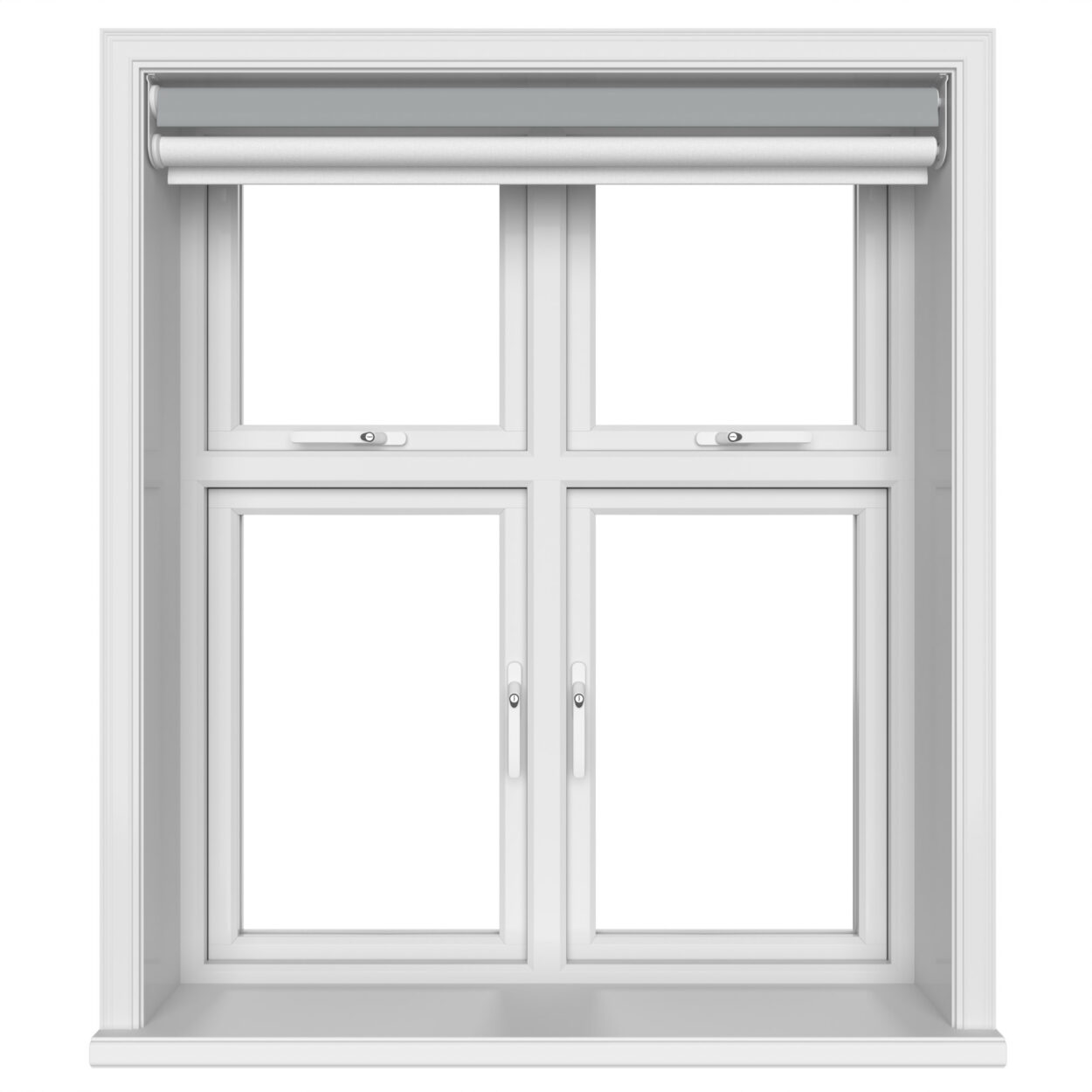Dover Blackout Iron Grey Motorised Double Roller Blind - Image 5