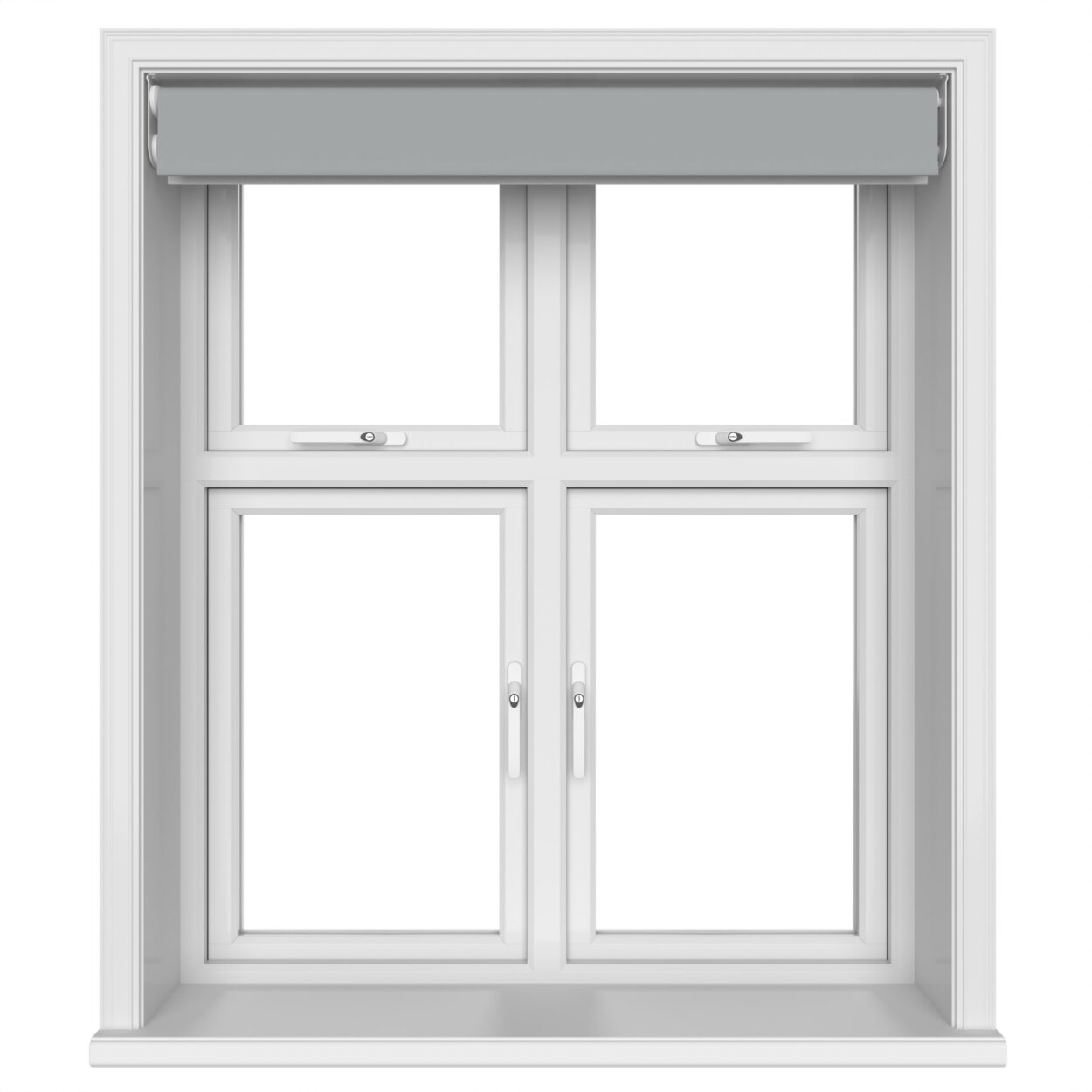 Dover Blackout Iron Grey Motorised Double Roller Blind - Image 6