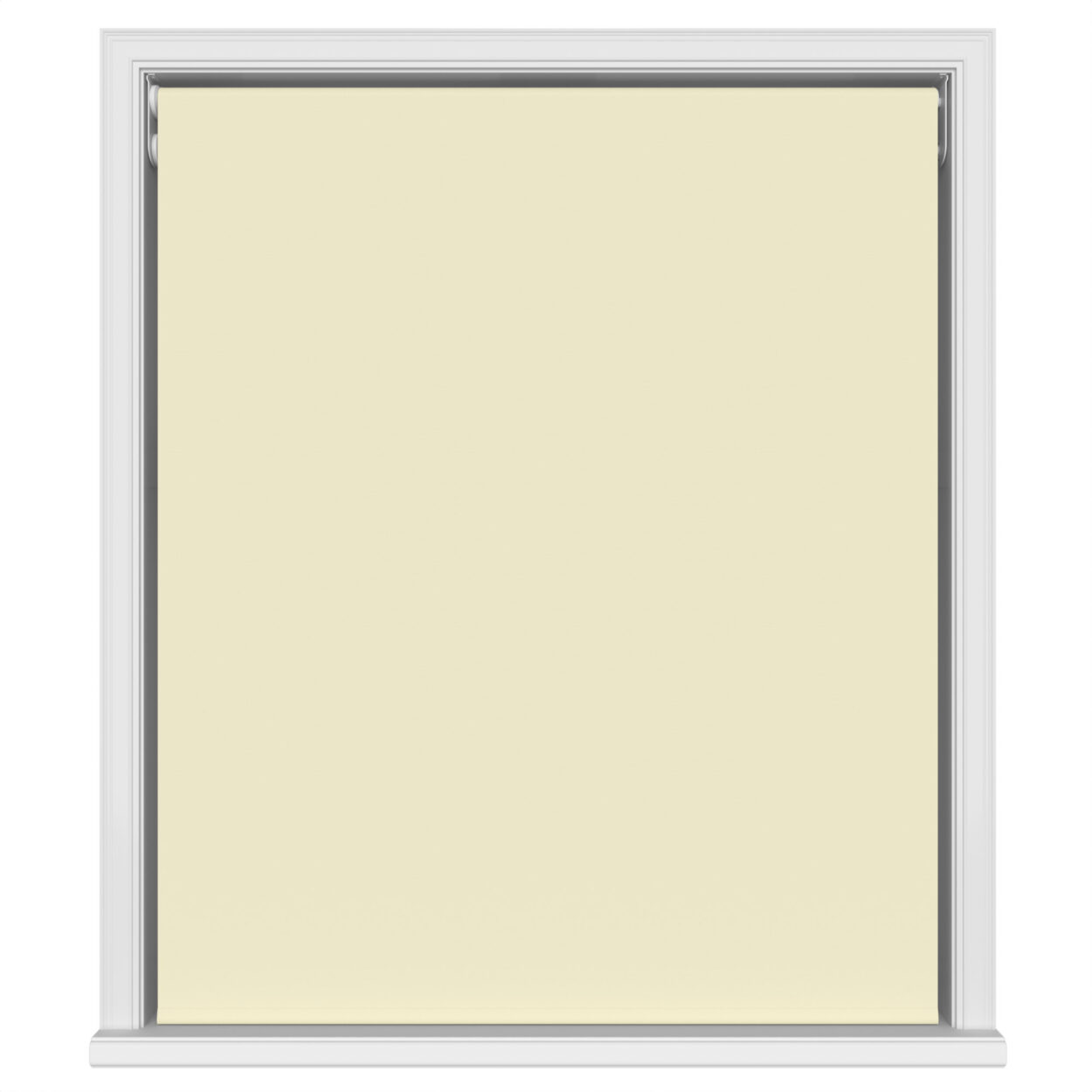Dover Blackout Buttercream Motorised Double Roller Blind - Image 2