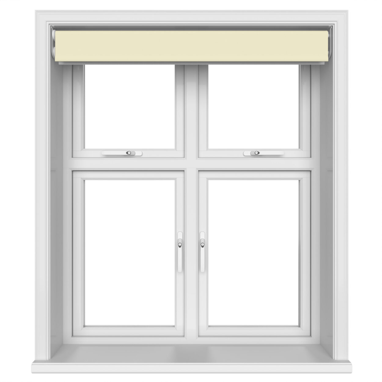 Dover Blackout Buttercream Motorised Double Roller Blind - Image 6