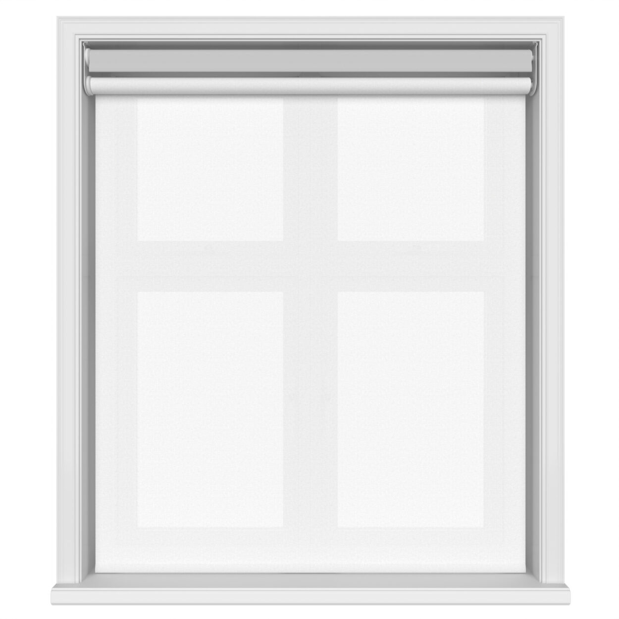 Dover Blackout Light Grey Motorised Double Roller Blind - Image 3