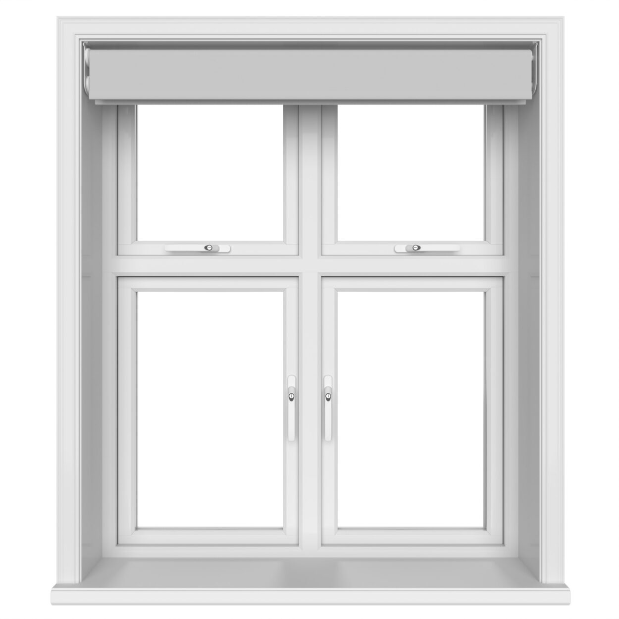 Dover Blackout Light Grey Motorised Double Roller Blind - Image 6