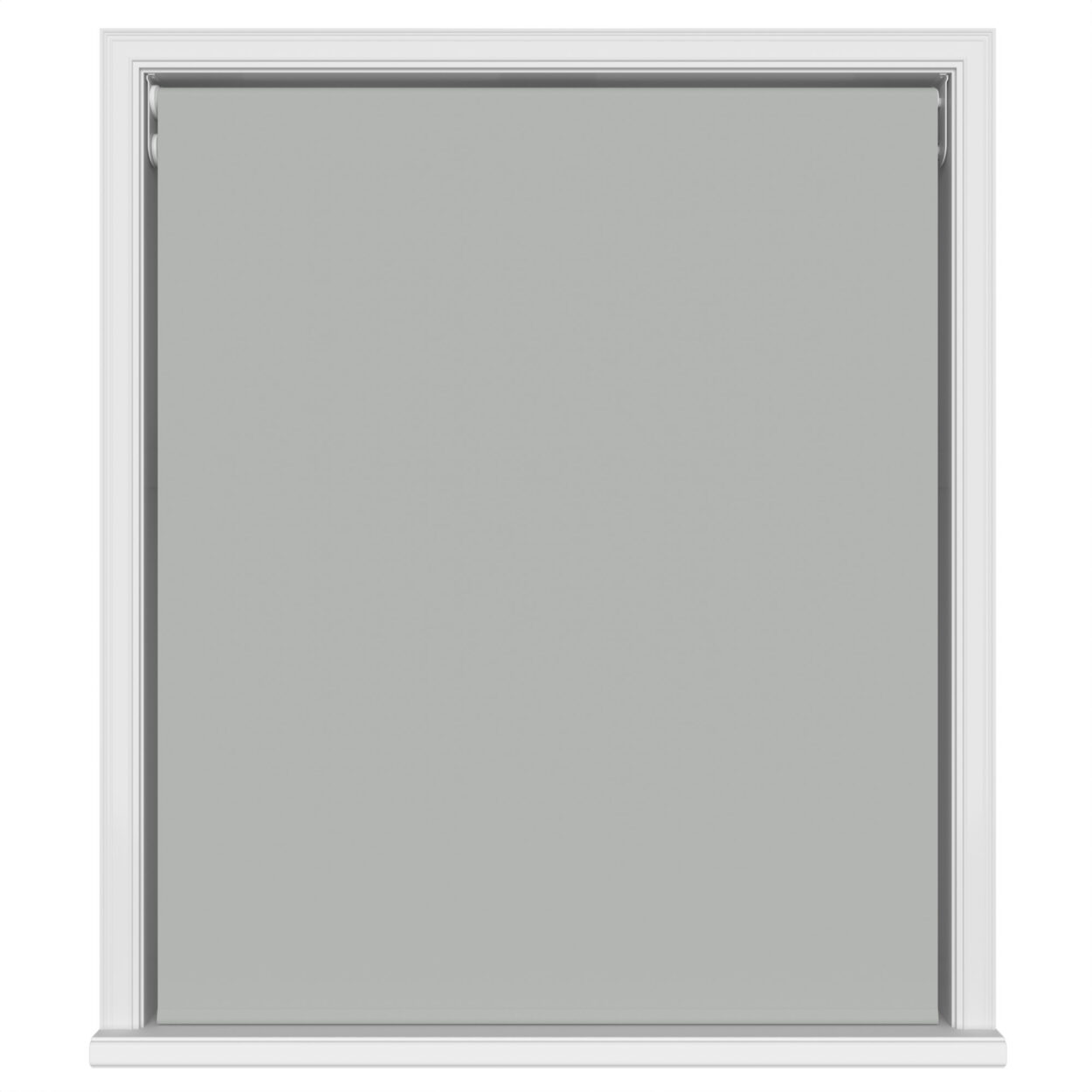 Dover Blackout Pewter Grey Motorised Double Roller Blind - Image 2