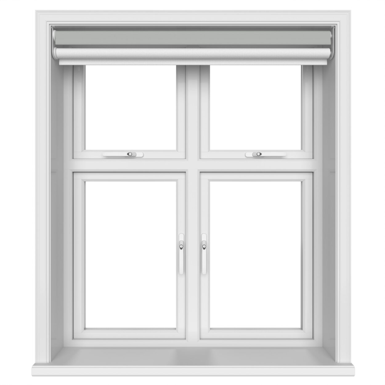 Dover Blackout Pewter Grey Motorised Double Roller Blind - Image 5
