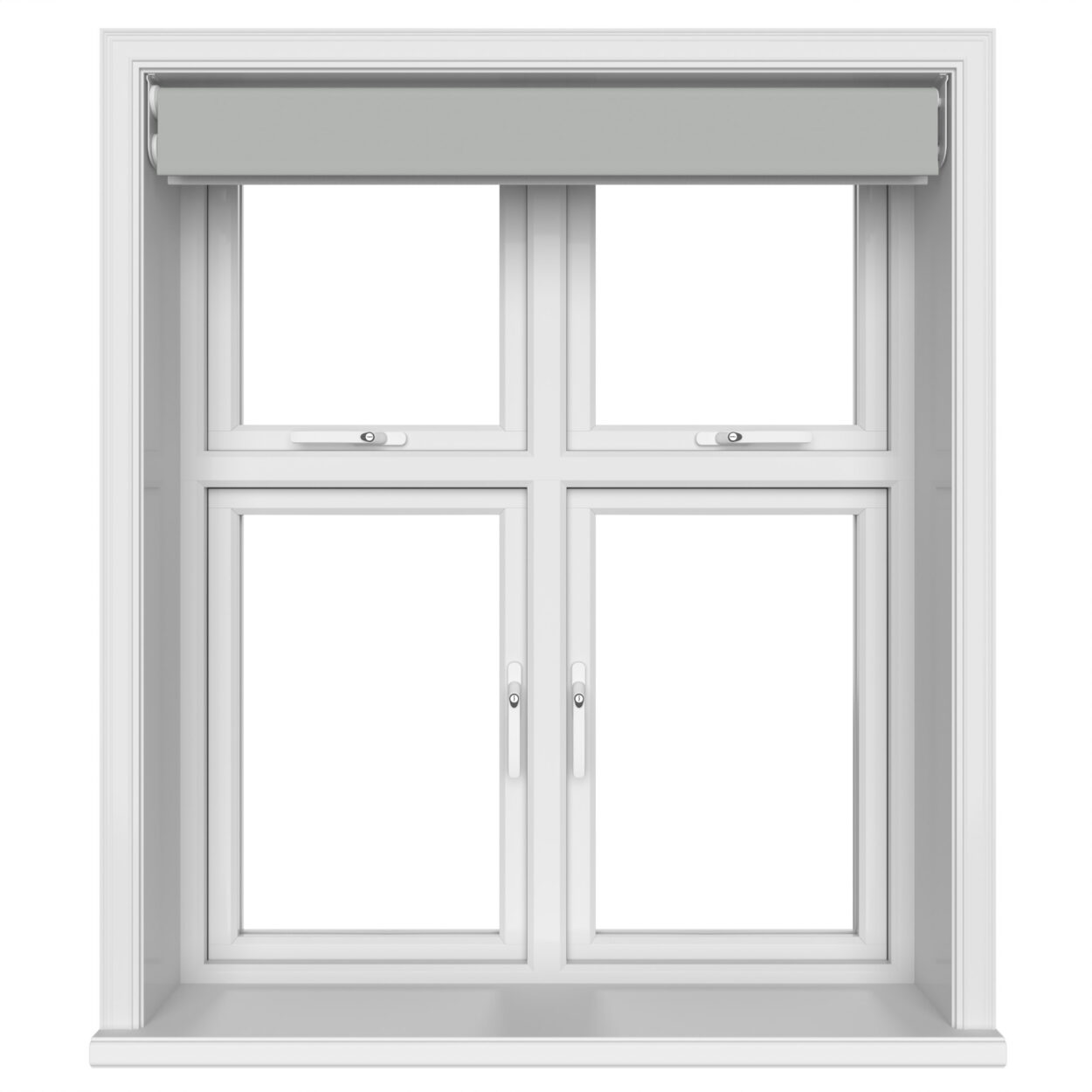 Dover Blackout Pewter Grey Motorised Double Roller Blind - Image 6