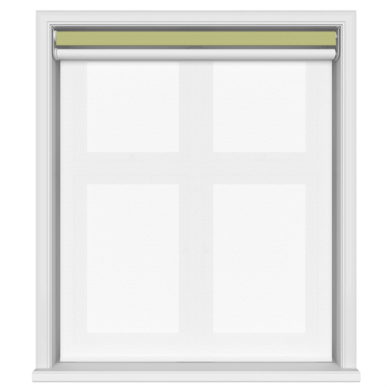 Dover Blackout Pale Glade Motorised Double Roller Blind - Image 3