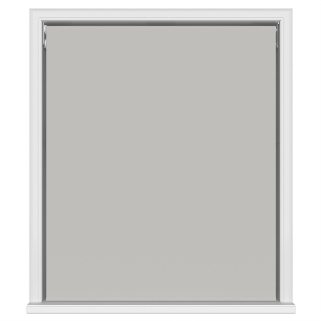 Dover Blackout Stone Grey Motorised Double Roller Blind - Image 2