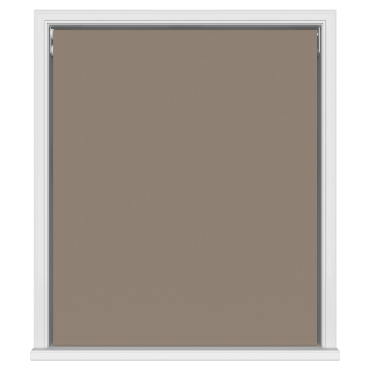 Dover Blackout Cocoa Beige Motorised Double Roller Blind - Image 2