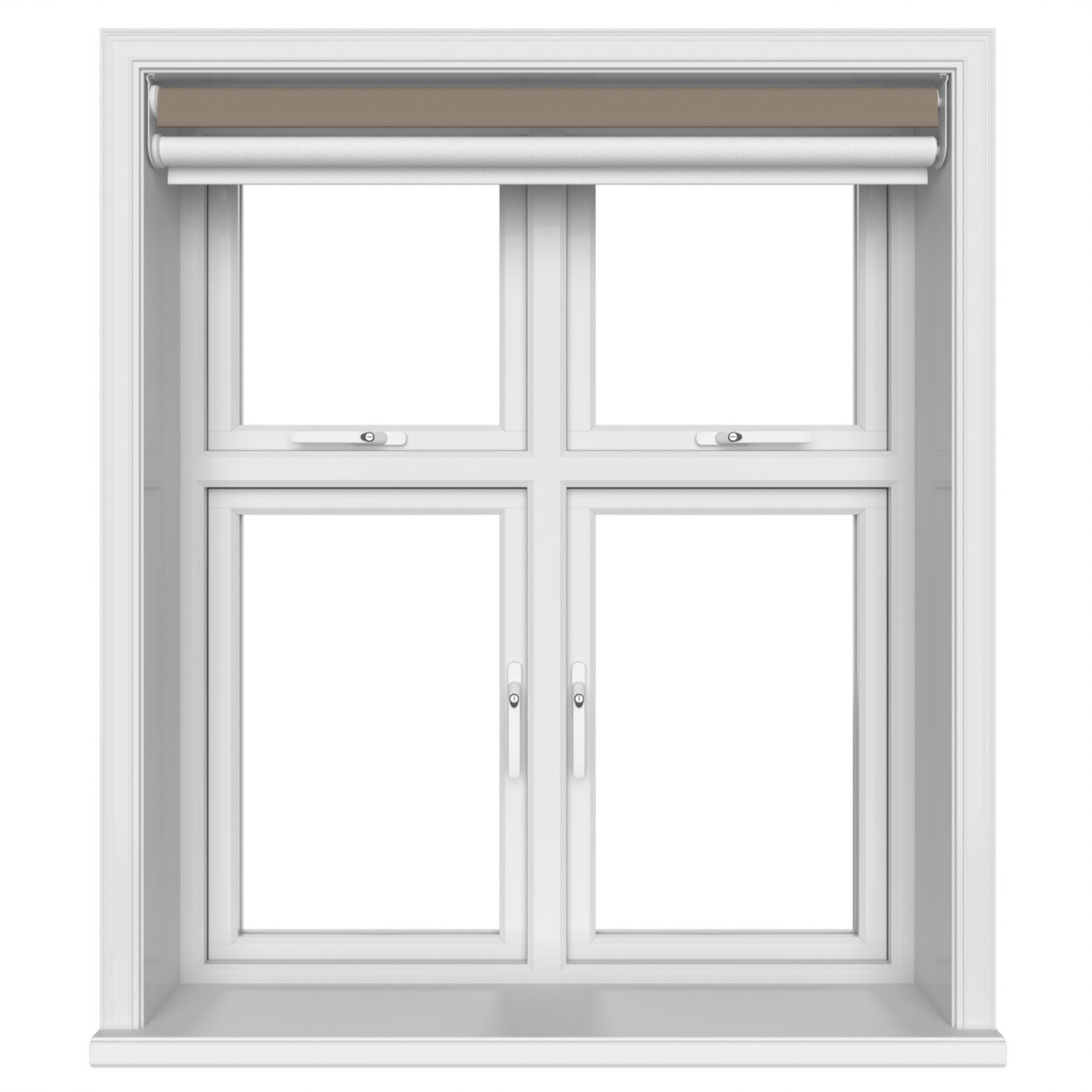 Dover Blackout Cocoa Beige Motorised Double Roller Blind - Image 5