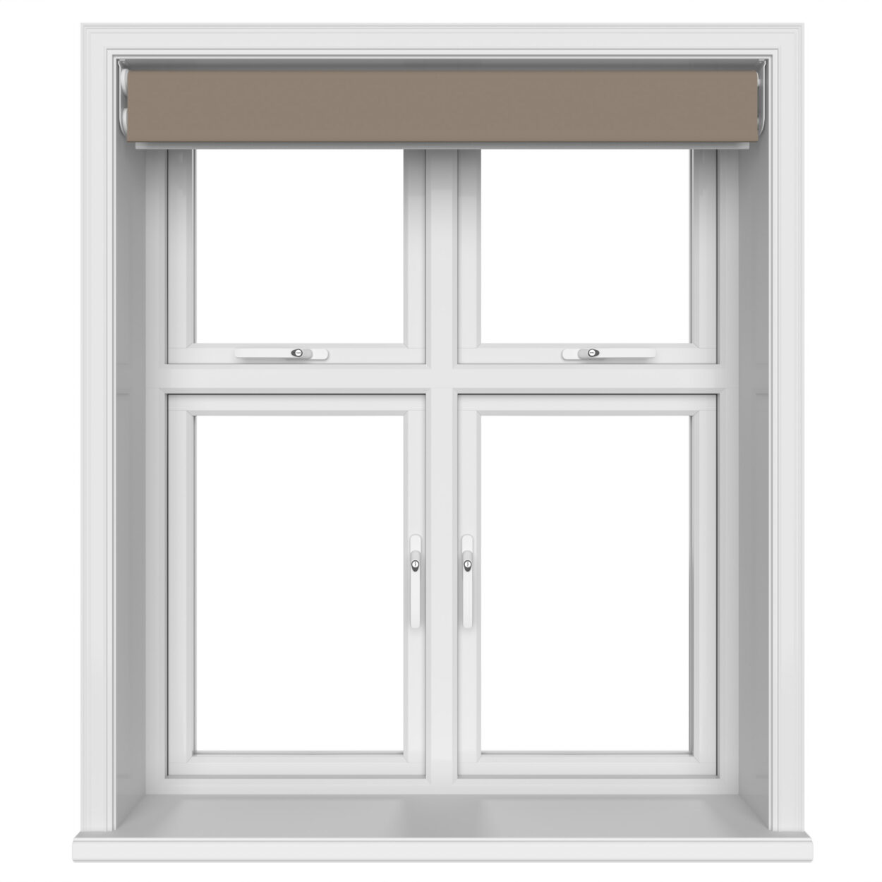 Dover Blackout Cocoa Beige Motorised Double Roller Blind - Image 6