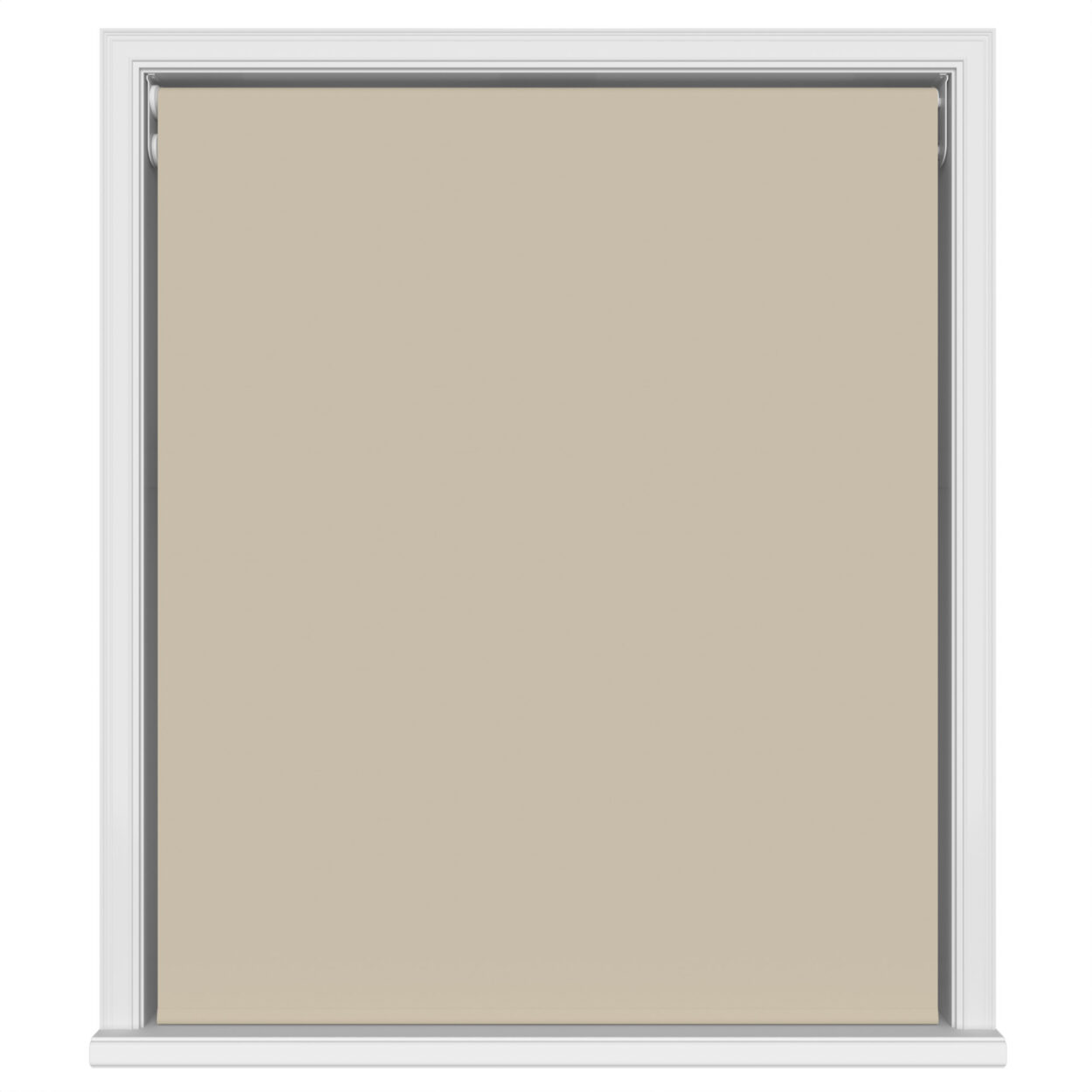 Dover Blackout Sandy Beige Motorised Double Roller Blind - Image 2