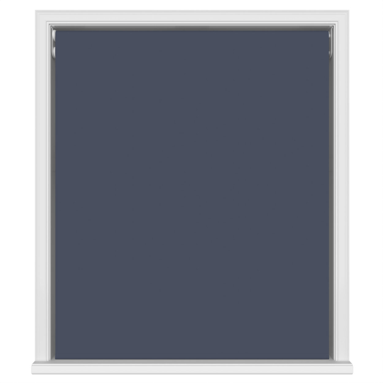 Dover Blackout Deep Indigo Motorised Double Roller Blind - Image 2