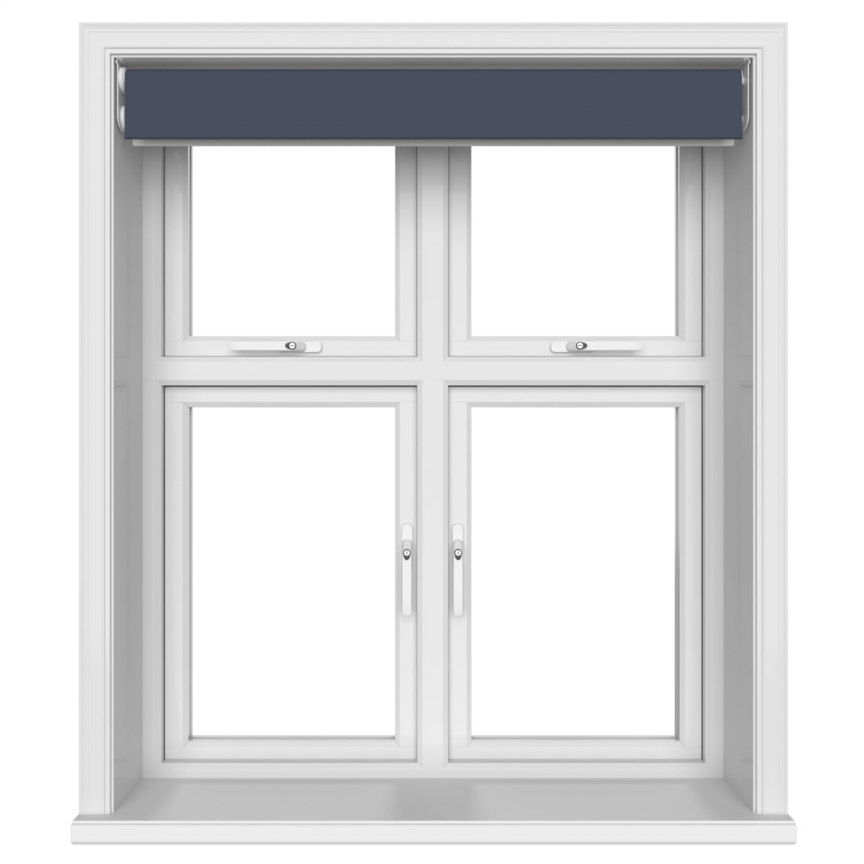 Dover Blackout Deep Indigo Motorised Double Roller Blind - Image 6