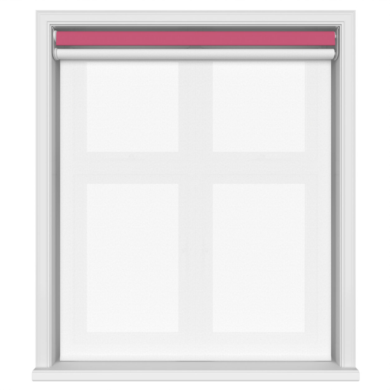 Dover Blackout Crimson Rose Motorised Double Roller Blind - Image 3