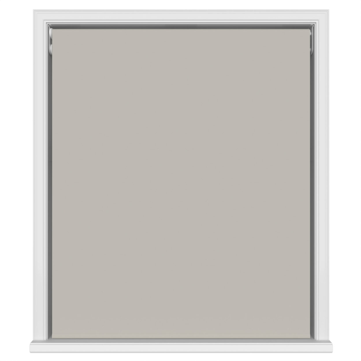 Dover Blackout Warm Pebble Motorised Double Roller Blind - Image 2