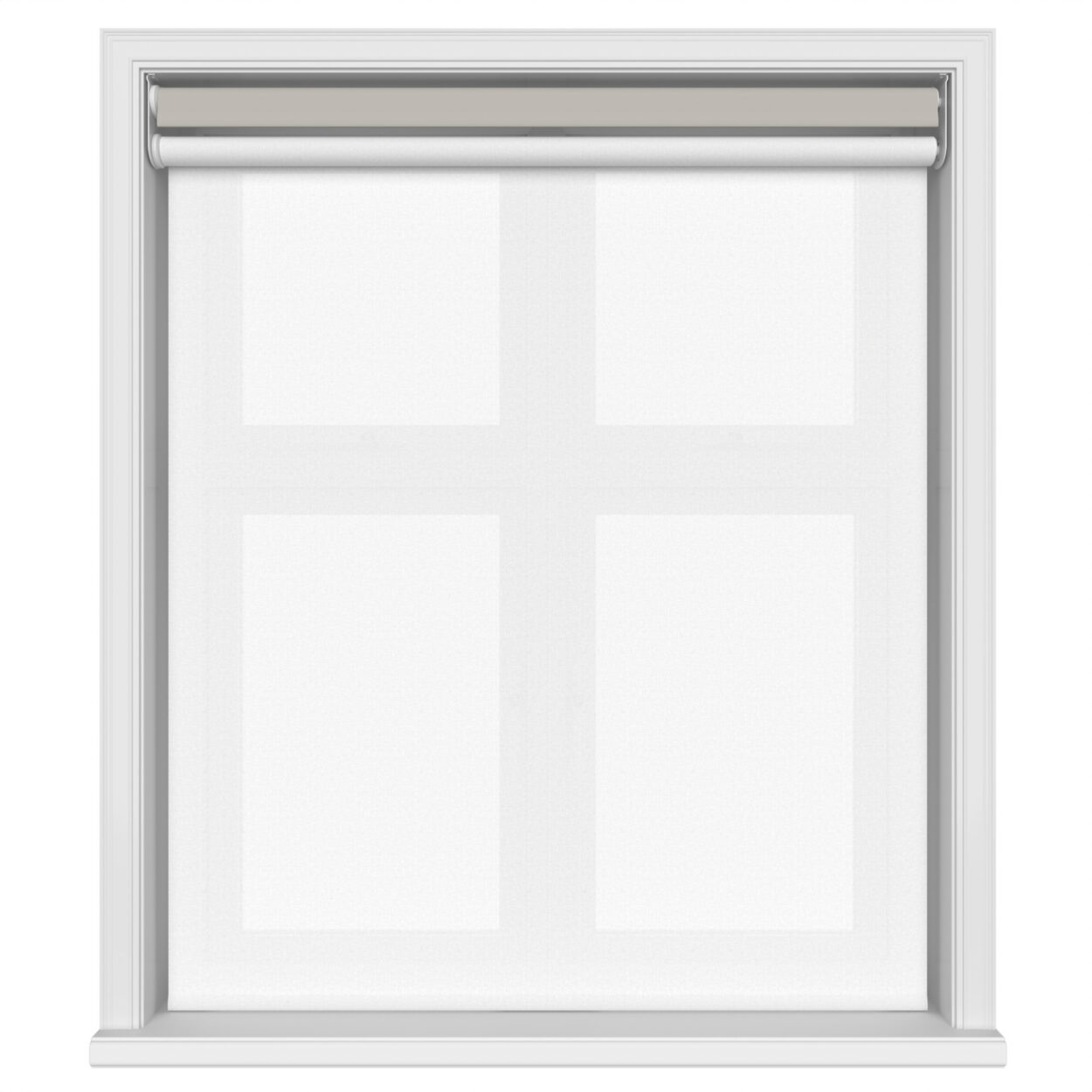 Dover Blackout Warm Pebble Motorised Double Roller Blind - Image 3