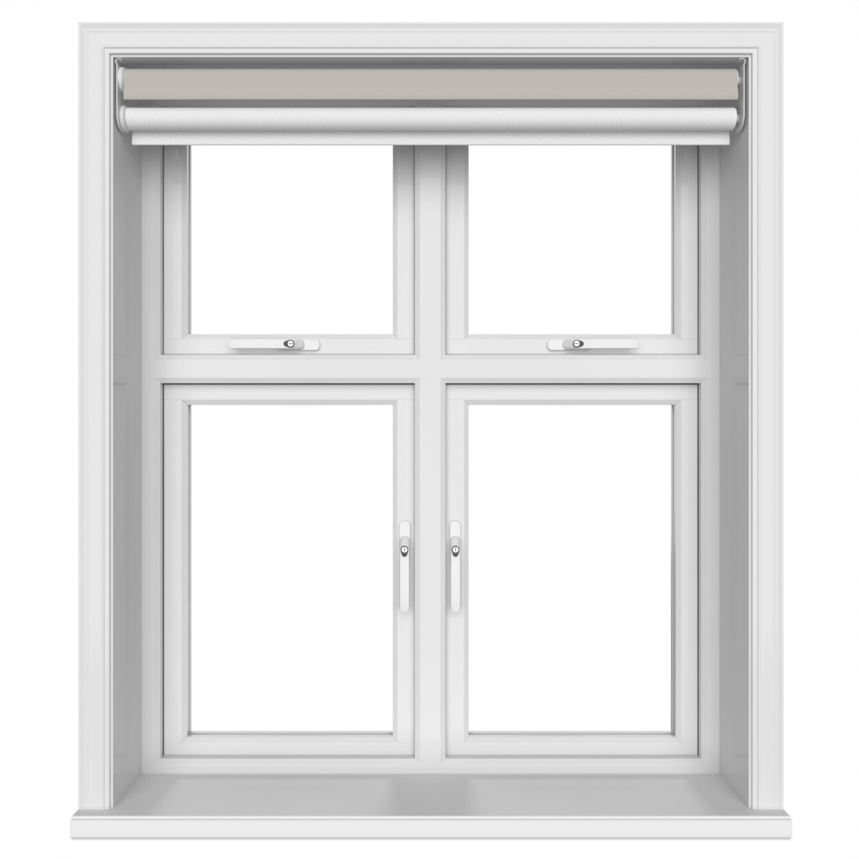 Dover Blackout Warm Pebble Motorised Double Roller Blind - Image 5