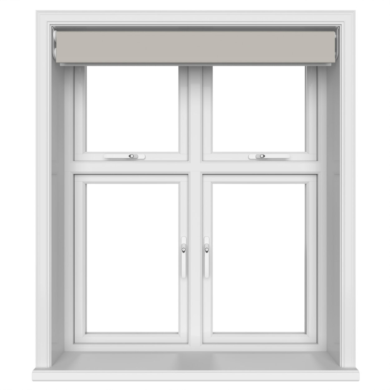 Dover Blackout Warm Pebble Motorised Double Roller Blind - Image 6