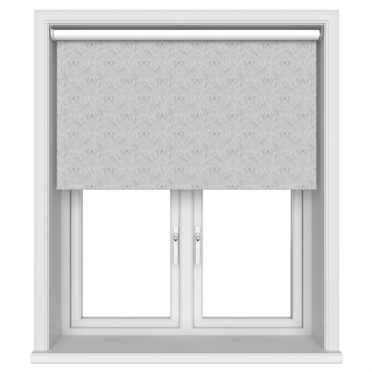 Wilshire Blackout Pearl Grey Motorised Roller Blind - Image 3