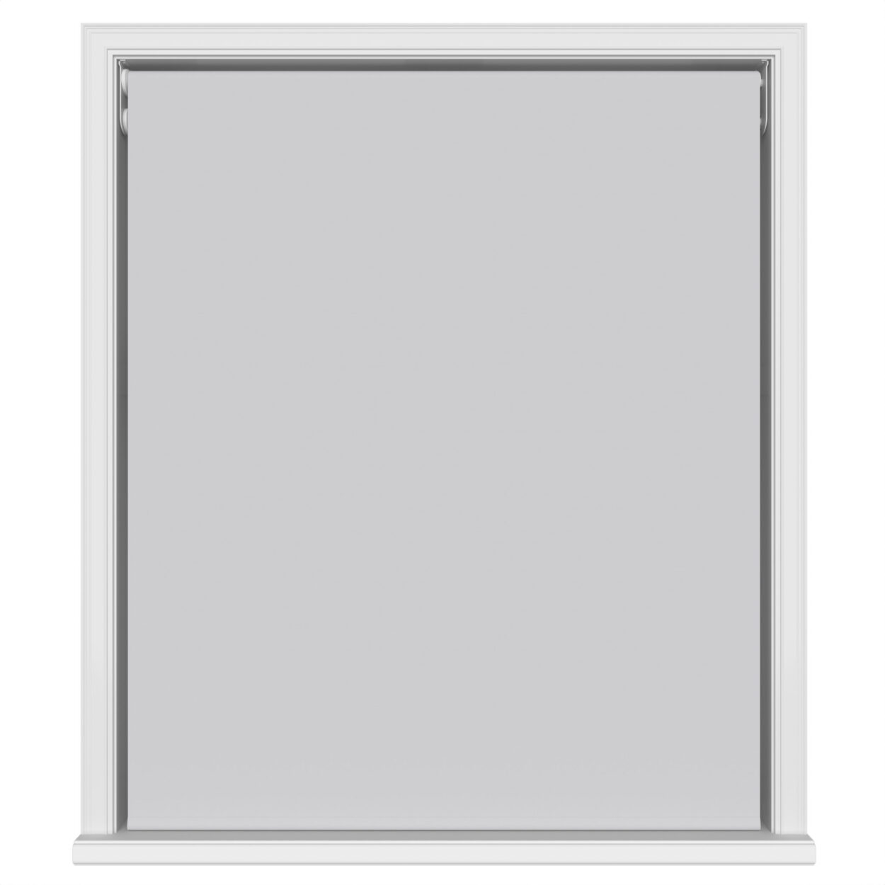 Dover Blackout Subtle Grey Motorised Double Roller Blind - Image 2