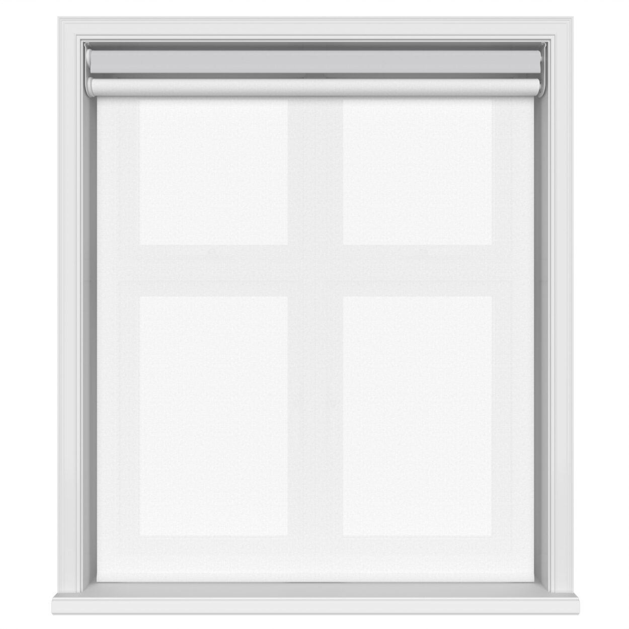 Dover Blackout Subtle Grey Motorised Double Roller Blind - Image 3