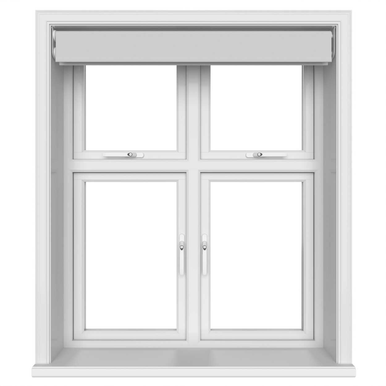 Dover Blackout Subtle Grey Motorised Double Roller Blind - Image 6