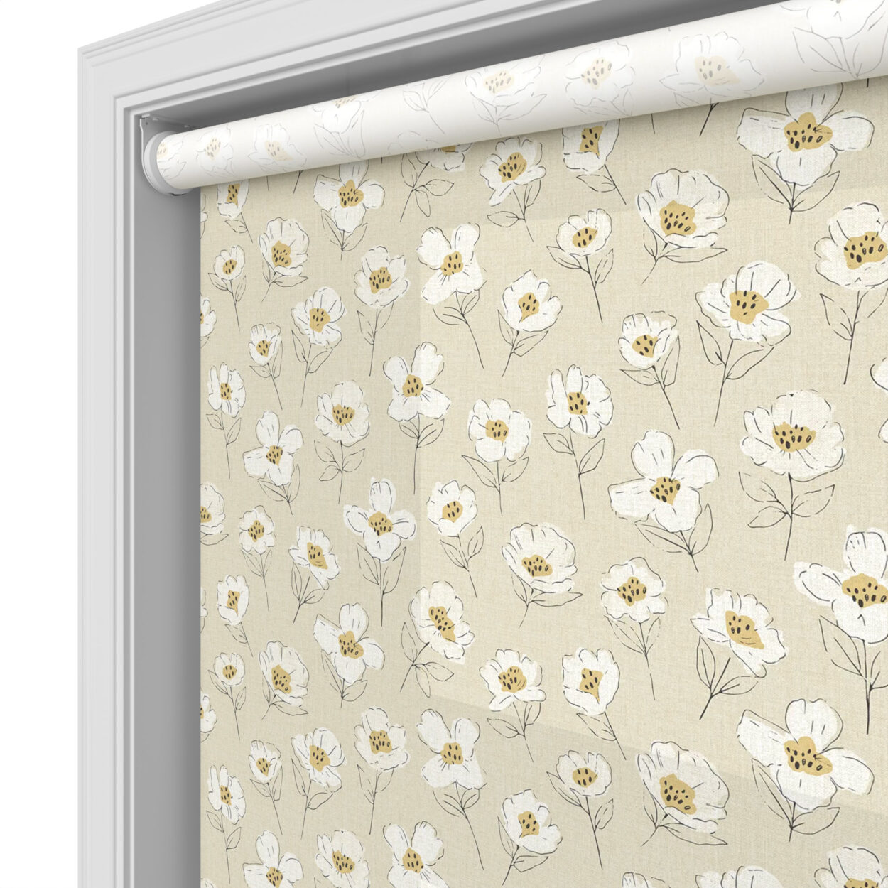 Camille Honey Motorised Roller Blind - Image 5
