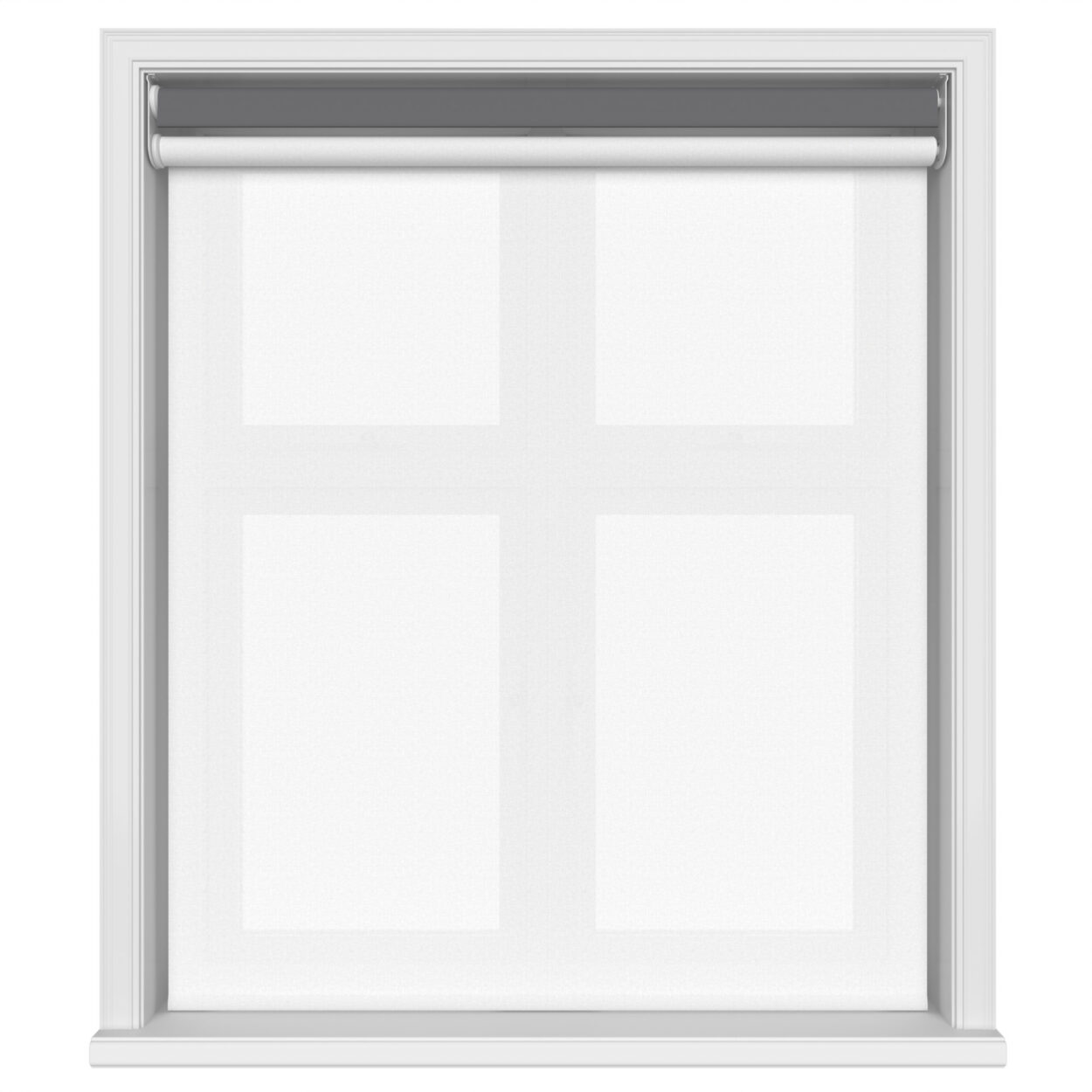 Dover Blackout Gunmetal Motorised Double Roller Blind - Image 3