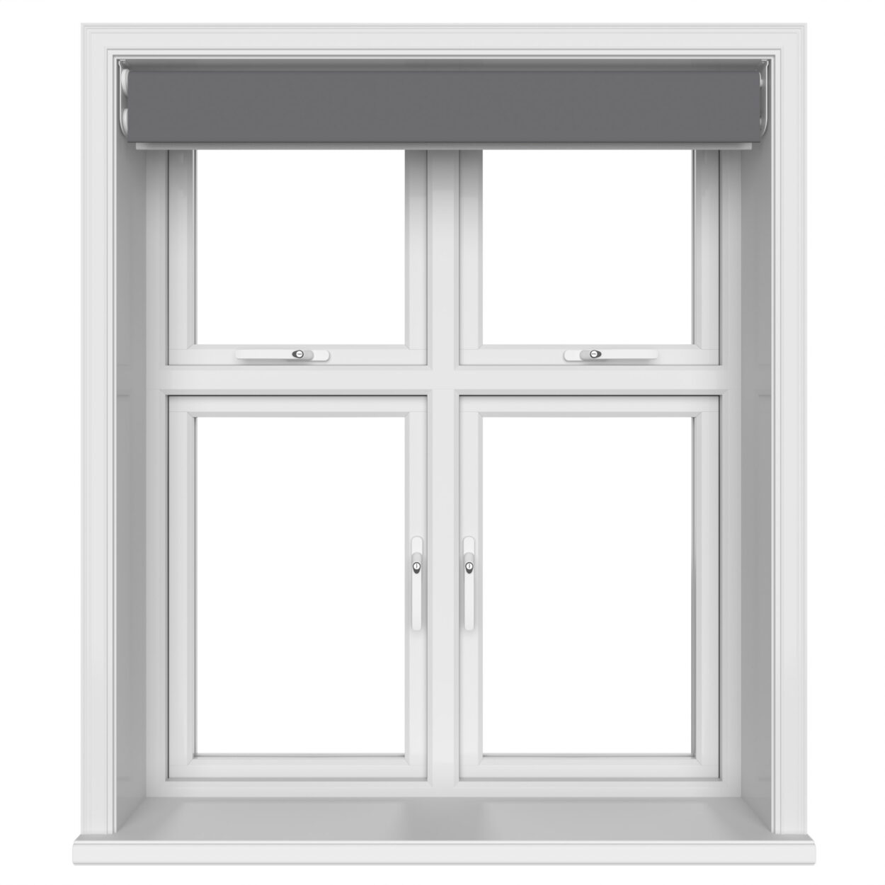 Dover Blackout Gunmetal Motorised Double Roller Blind - Image 6