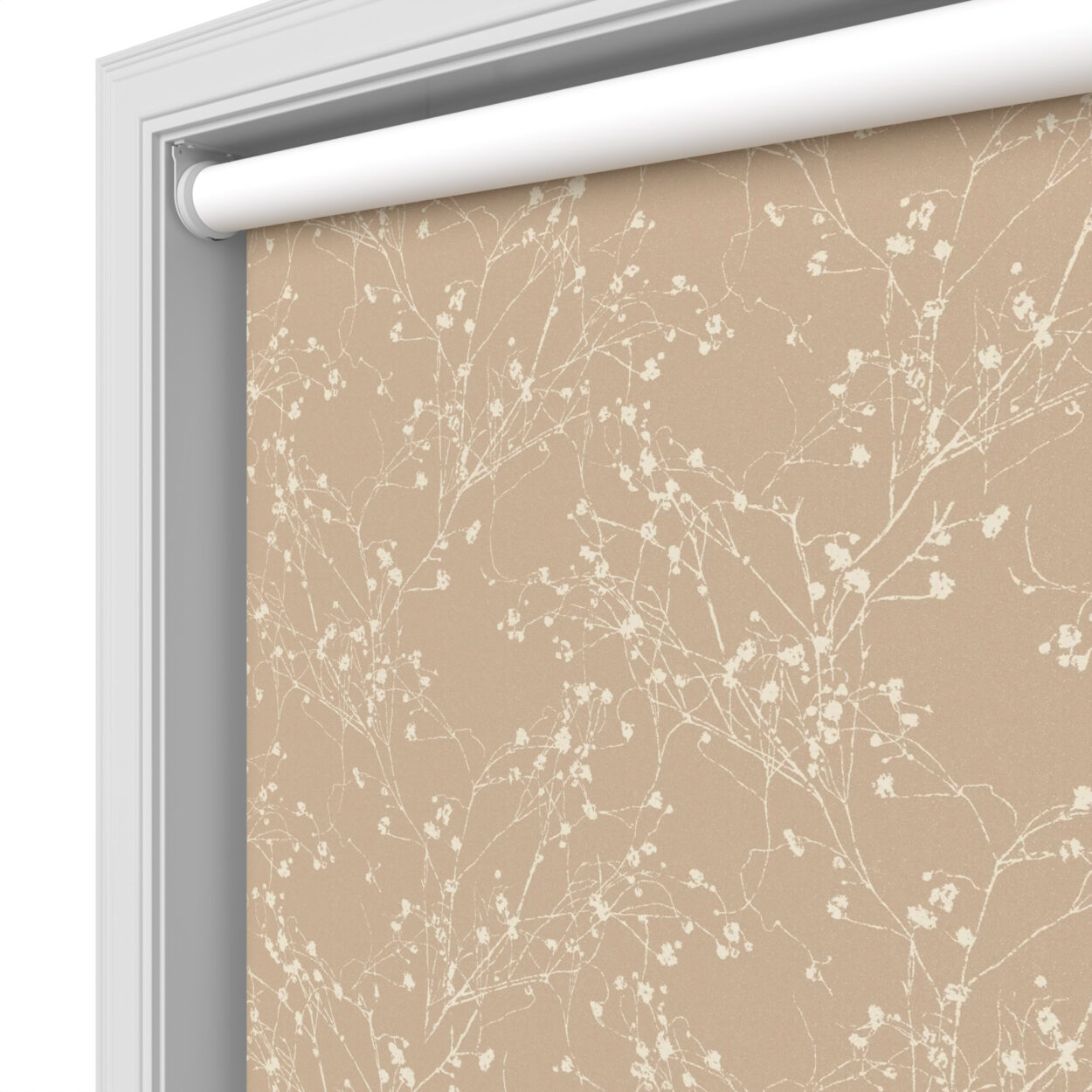 Vale Blackout Champagne Motorised Roller Blind - Image 5