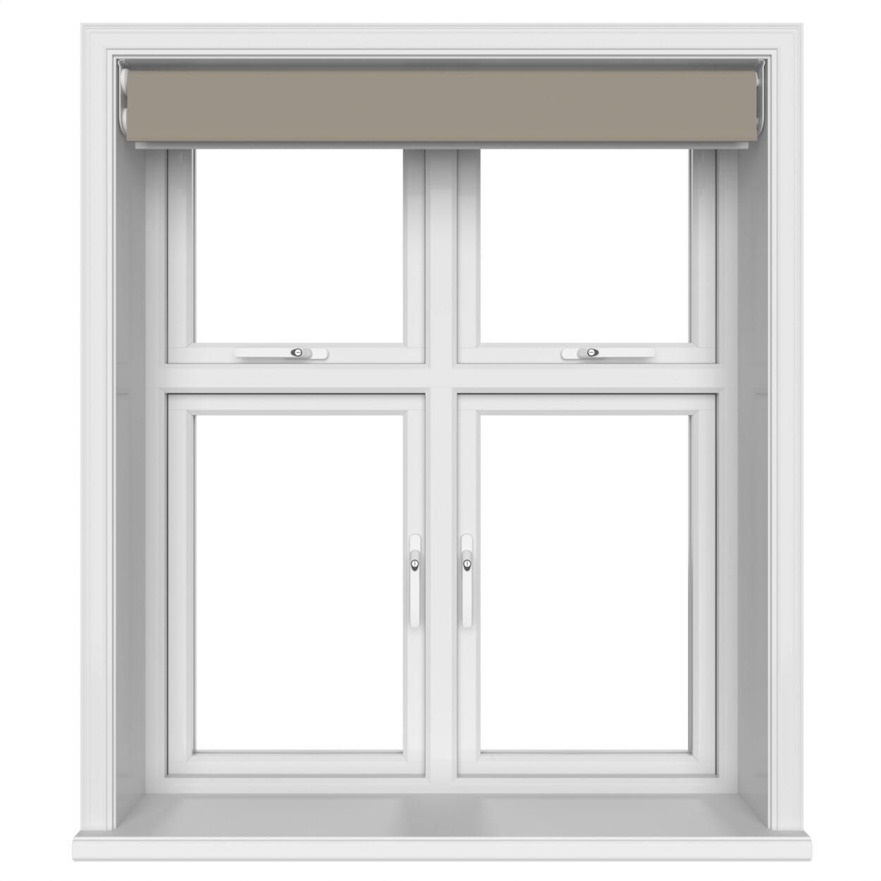 Dover Blackout Mushroom Beige Motorised Double Roller Blind - Image 6
