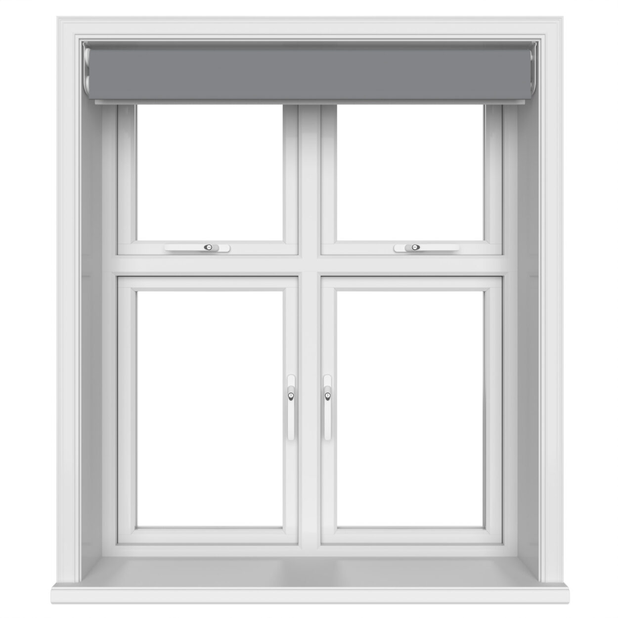 Dover Blackout Graphite Grey Motorised Double Roller Blind - Image 6