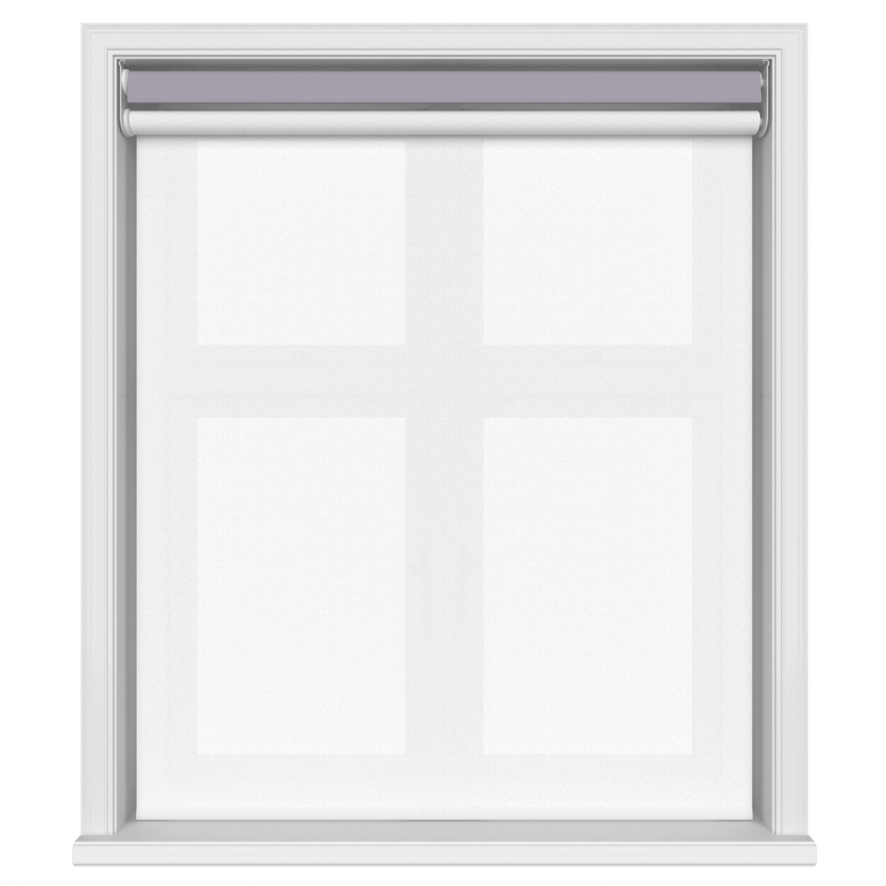 Dover Blackout Lilac Haze Motorised Double Roller Blind - Image 3