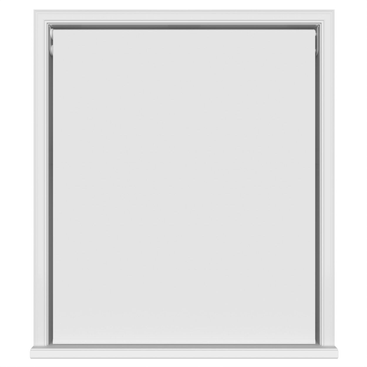 Dover Blackout Pure White Motorised Double Roller Blind - Image 2