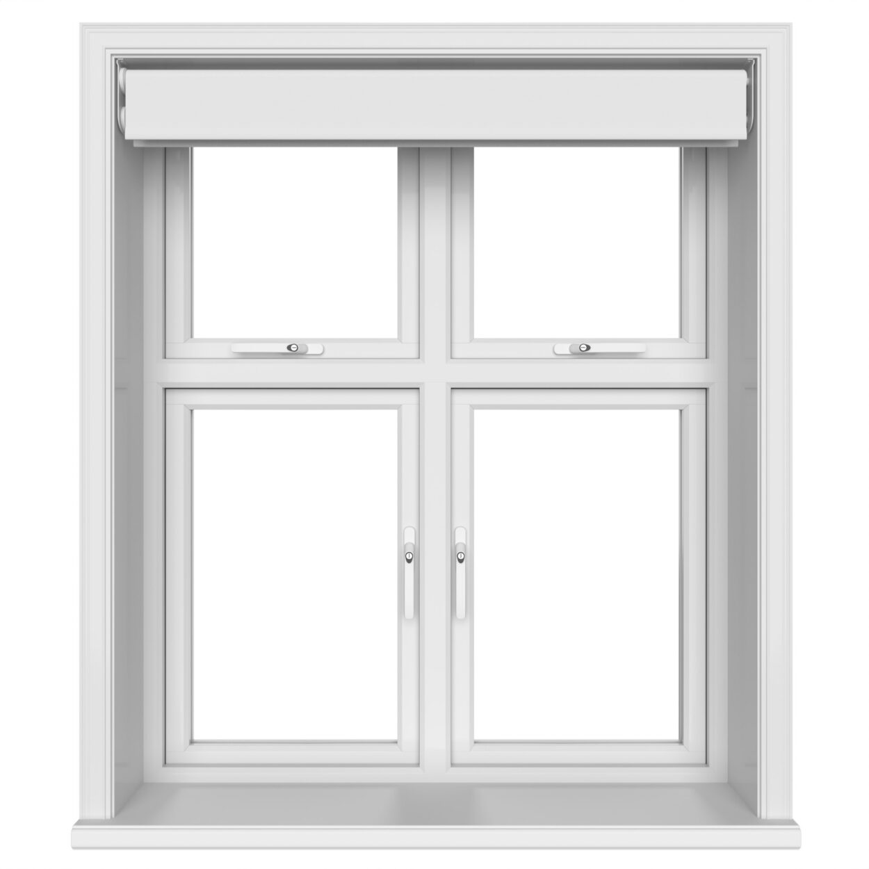 Dover Blackout Pure White Motorised Double Roller Blind - Image 6