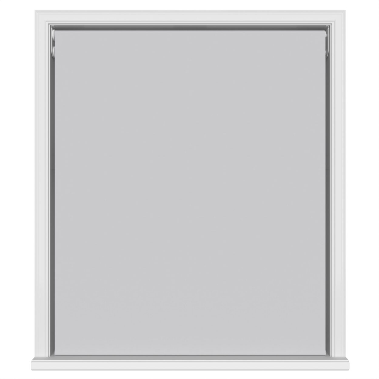 Dover Blackout Pale Grey Motorised Double Roller Blind - Image 2