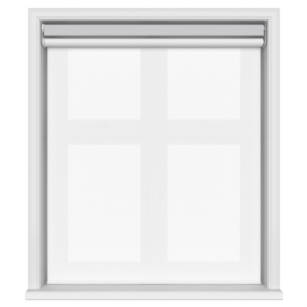 Dover Blackout Pale Grey Motorised Double Roller Blind - Image 3