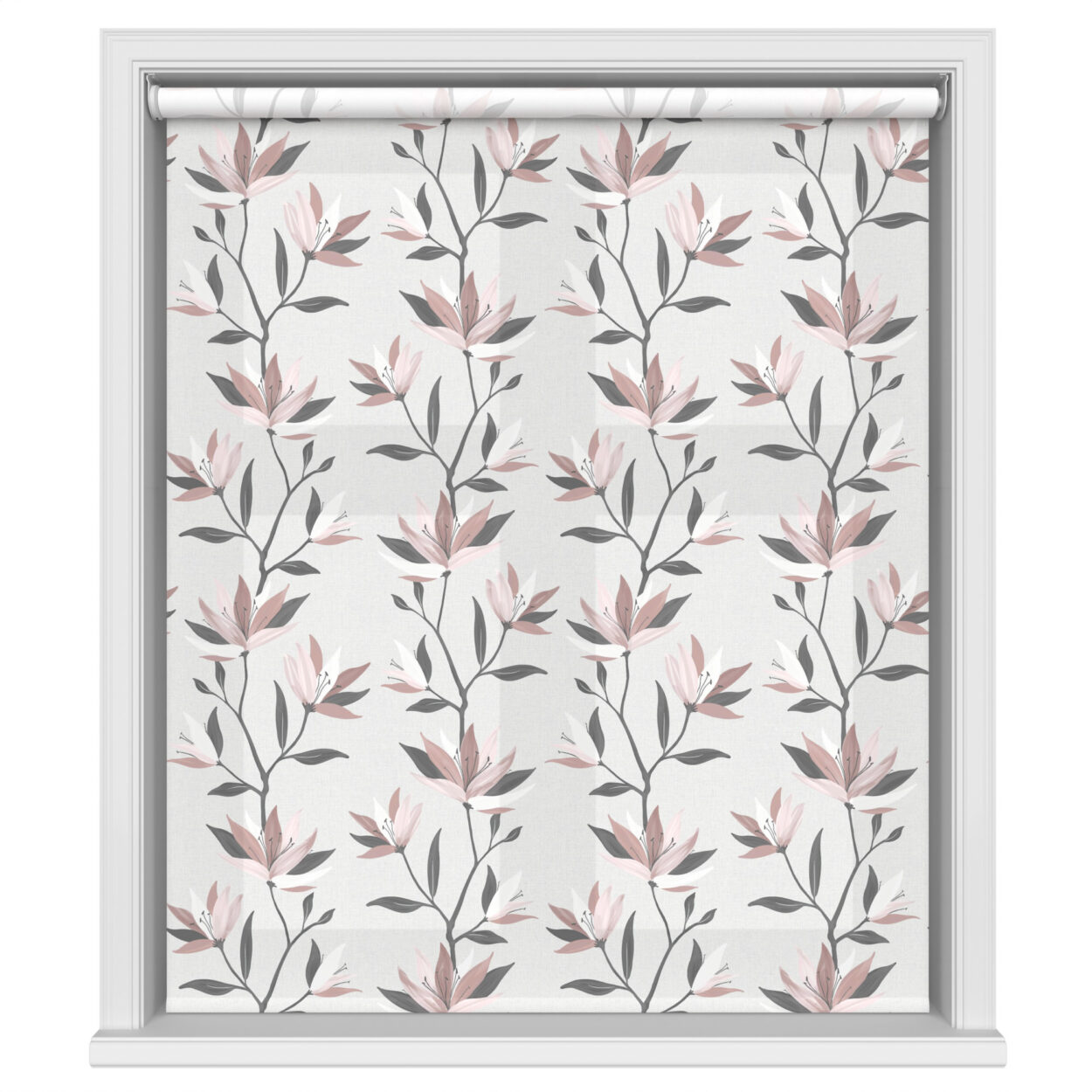 Lilyvale Faint Blossom Motorised Roller Blind - Image 2