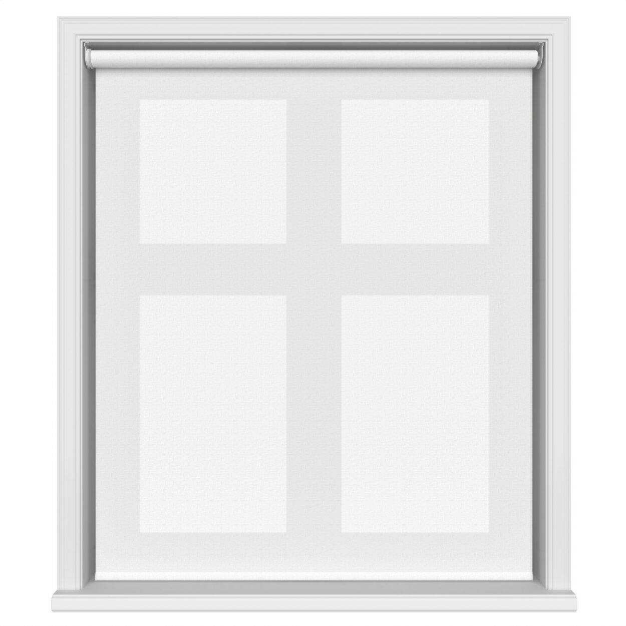 Gala Cotton White Motorised Roller Blind - Image 2