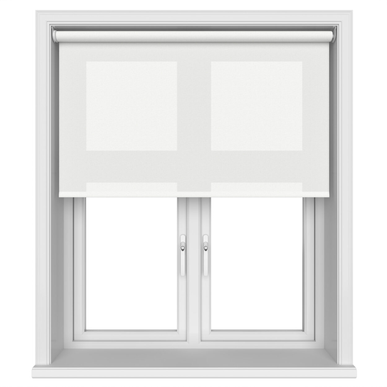 Gala Cotton White Motorised Roller Blind - Image 3