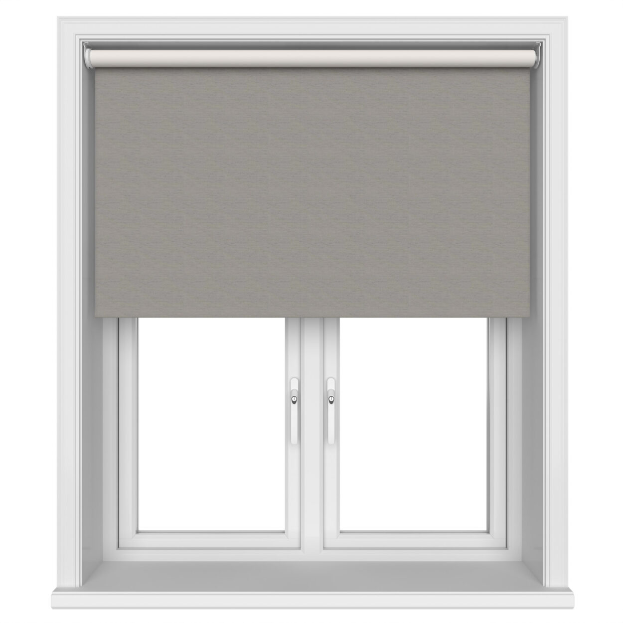 Lustre Blackout Moonstone Silk Motorised Roller Blind - Image 3