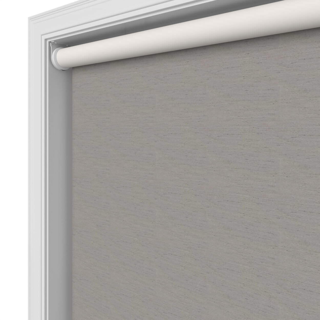 Lustre Blackout Moonstone Silk Motorised Roller Blind - Image 5
